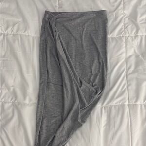 Divided Gray Asymmetrical Skirt